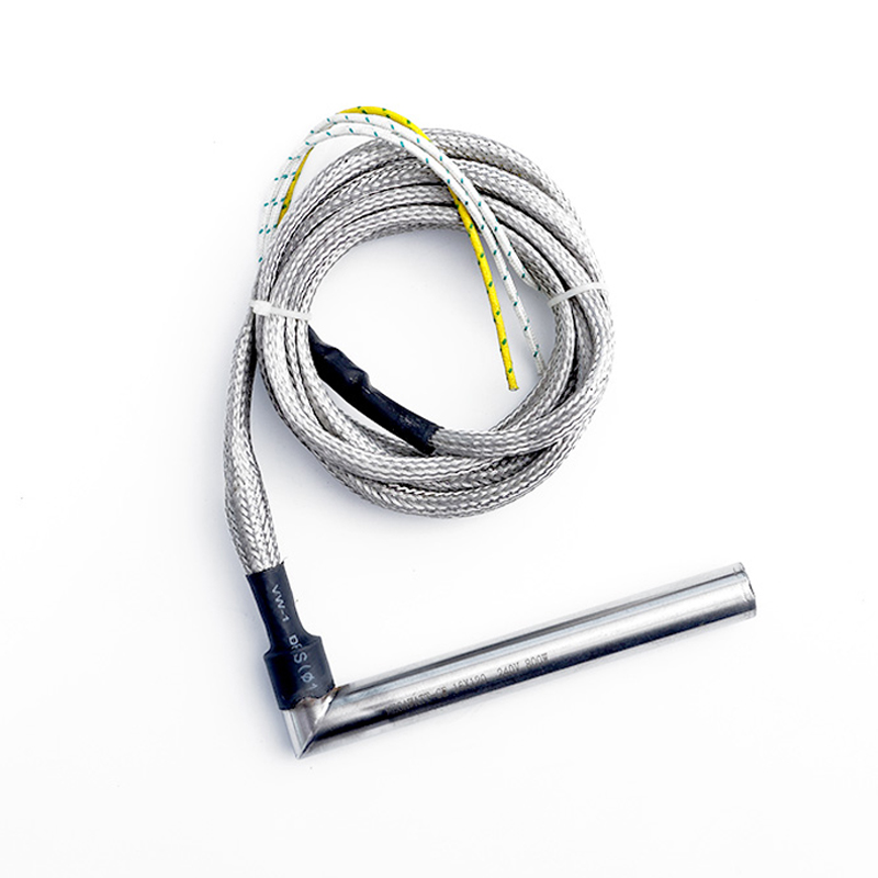 سخان خرطوشة الزاوية اليمنى مع شبكة معدنية منسوجة سخان خرطوشة الزاوية اليمنى مع شبكة معدنية منسوجة