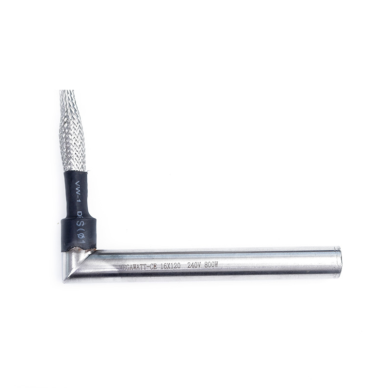 سخان خرطوشة الزاوية اليمنى مع شبكة معدنية منسوجة سخان خرطوشة الزاوية اليمنى مع شبكة معدنية منسوجة