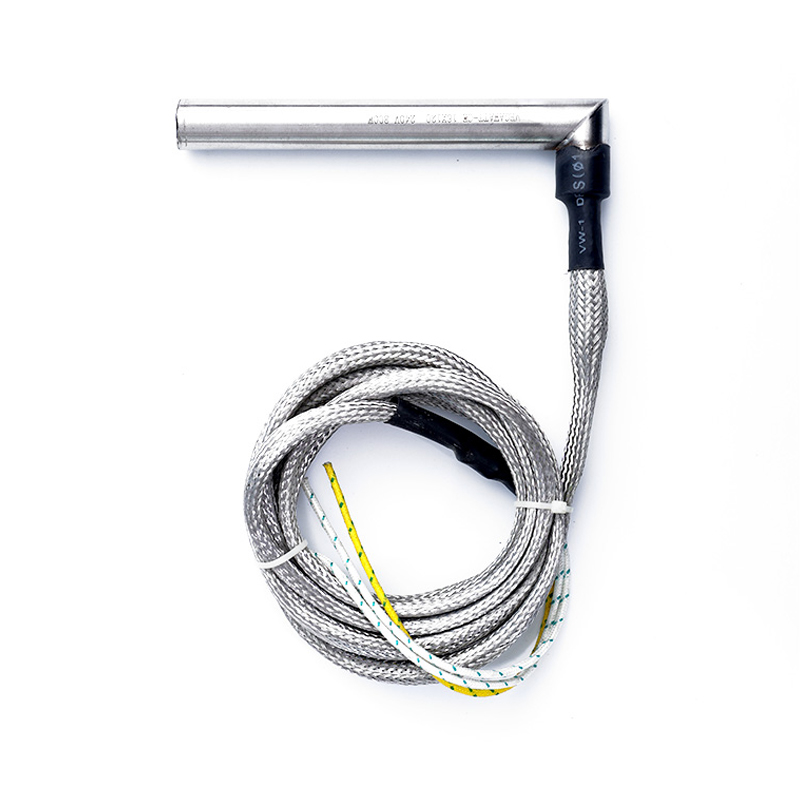 سخان خرطوشة الزاوية اليمنى مع شبكة معدنية منسوجة سخان خرطوشة الزاوية اليمنى مع شبكة معدنية منسوجة